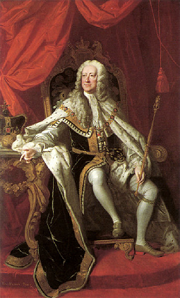 George II de Grande-Bretagne en habit de sacre - Thomas Hudson - 1744